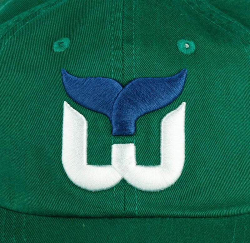 AMERICAN NEEDLE Blue Line Officially Licensed NHL Team Dad Hat, Vintage Hartford Whalers, Kelly Green (40742A-HAW) - Image 4